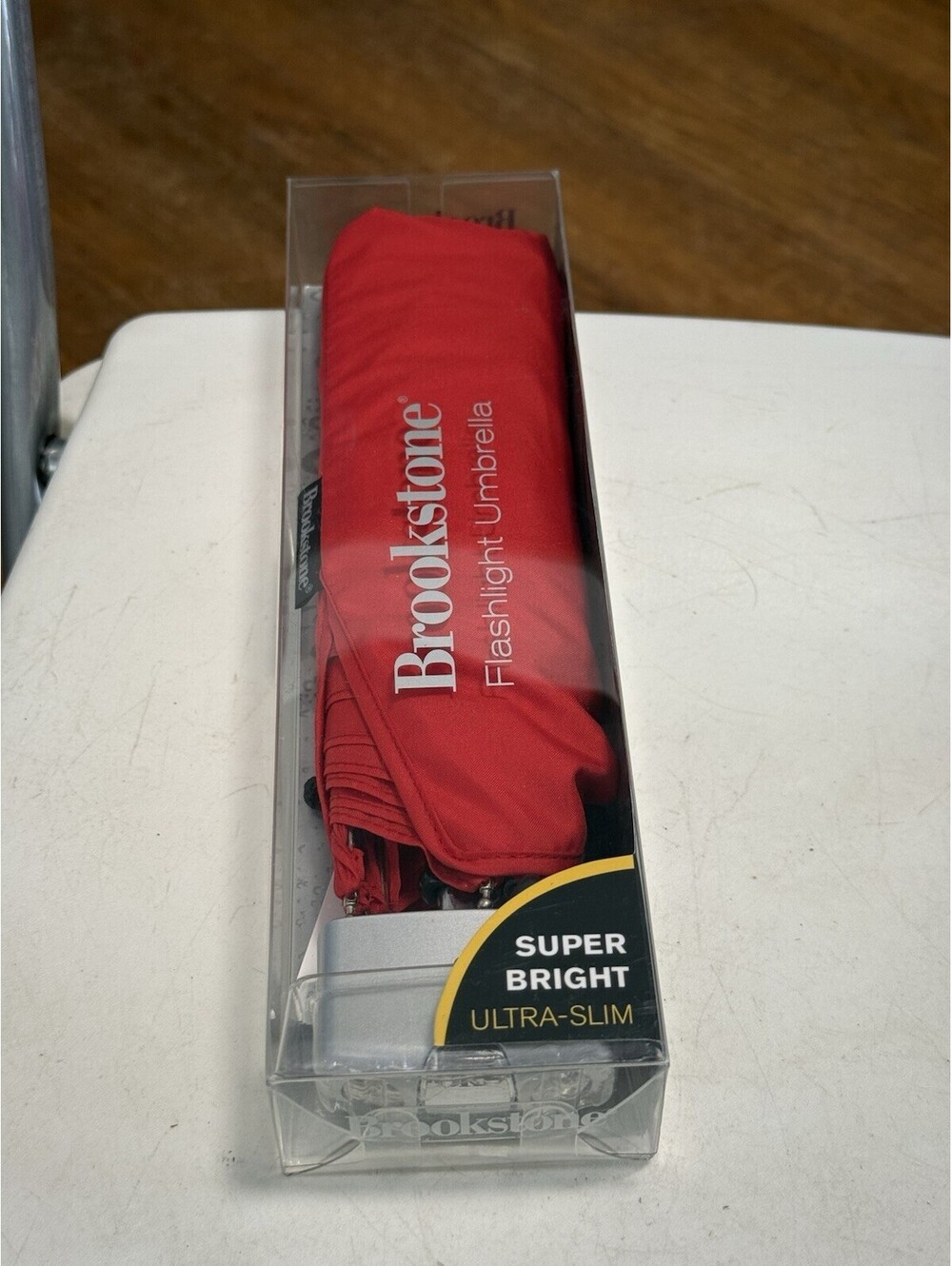 Brookstone Flashlight Umbrella  New